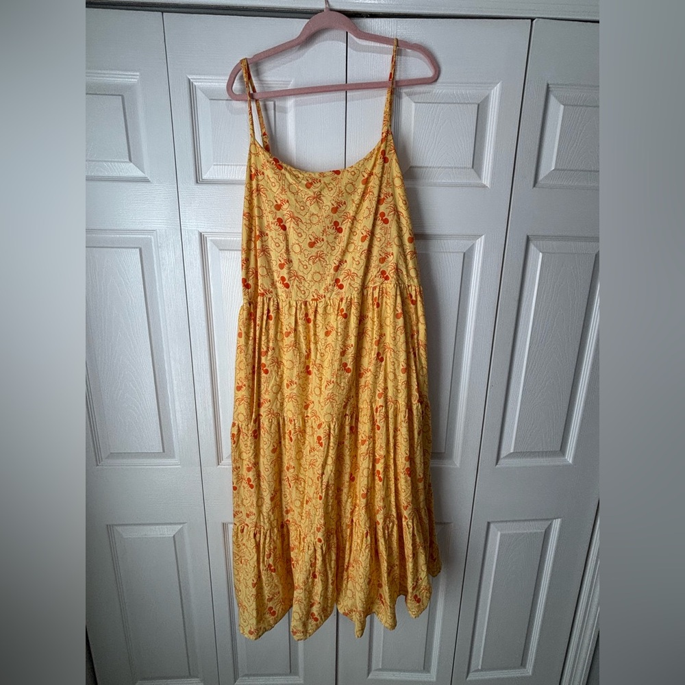Disney Micky and Minnie Yellow Sundress tropical plus size 3
